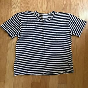 Boxy striped tee from Lacausa size XS
